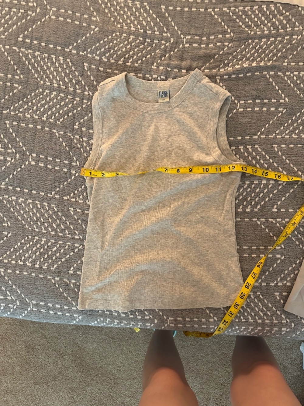 Bundle 2 Flore Flore Esme Tanks Grey (X-Small) and Sky Blue (Small) - Picture 7 of 9